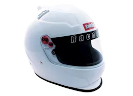 Racequip Pro20 top air full face helmet snell sa2020 rated gloss white 2x-large