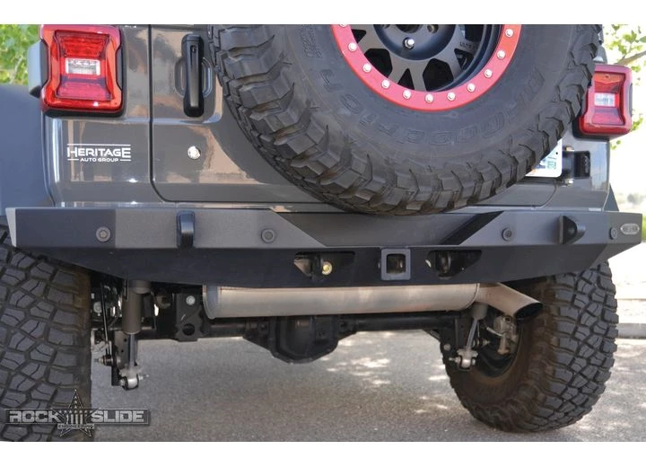 Rock Slide Engineering 18-C WRANGLER JL 2-4 DOOR RIGID REAR BUMPER / NO TIRE CARRIER BLACK