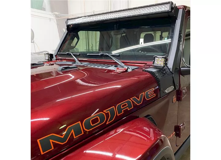 Rock Slide Engineering 21-c jeep wrangler/gladiator mojave/recon/392 50in led light kit: lwr cowl/upr bar brackets(lg cowl)