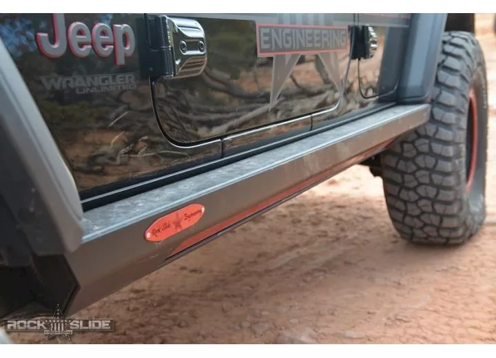 Rock Slide Engineering 18-c wrangler jl 4 door step-slider skid plate