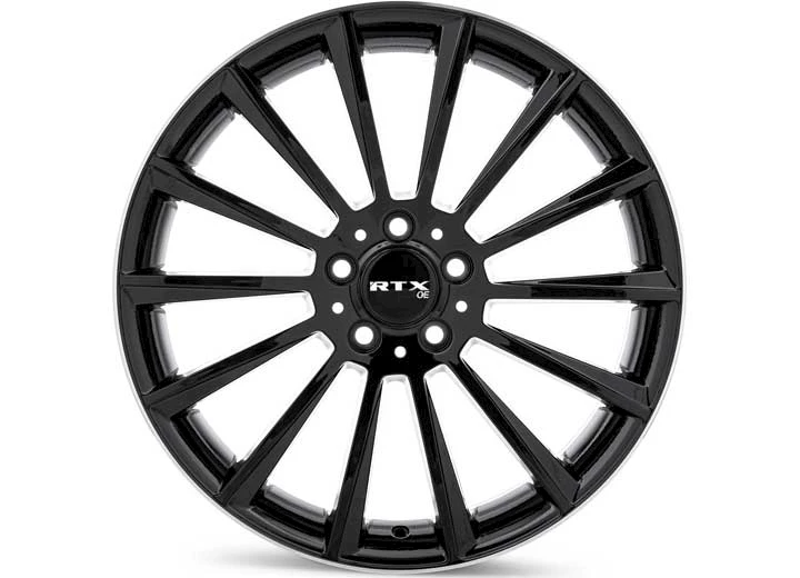 RTX Wheels MB-02 20X8.5 5X112 ET38 CB66.6 GLOSS BLACK MILLED EDGE