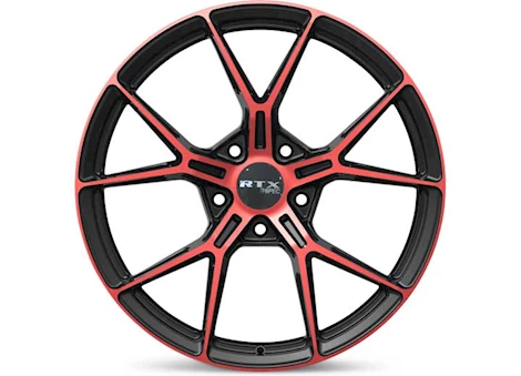 RTX Wheels RS01 19X8.5 5X114.3 ET38 CB73.1 GLOSS BLACK MACHINED RED