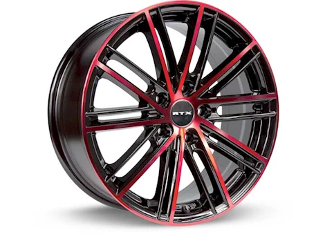 RTX Wheels STROBE 5 17X7.5 5X114.3 ET45 CB73.1 BLACK MACHINED RED