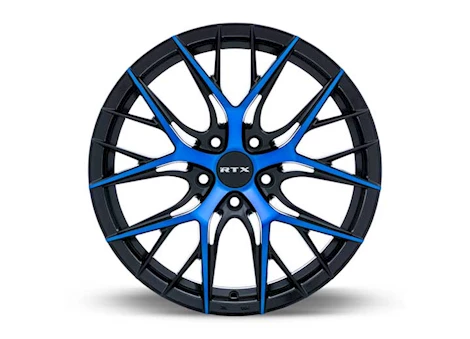 RTX Wheels VALKYRIE 18X8 5X114.3 ET40 CB73.1 GLOSS BLACK MACHINED BLUE