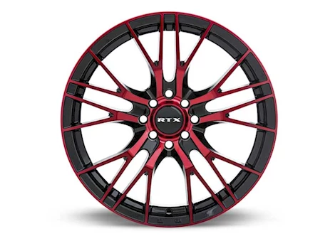 RTX Wheels VERTEX 17X7.5 5X112 ET40 C66.6 BLACK MACHINED RED