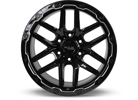 RTX Wheels VOLCANO 18X9.5 6X139.1 ET-10 CB106.1 GLOSS BLACK MILLED EDGE