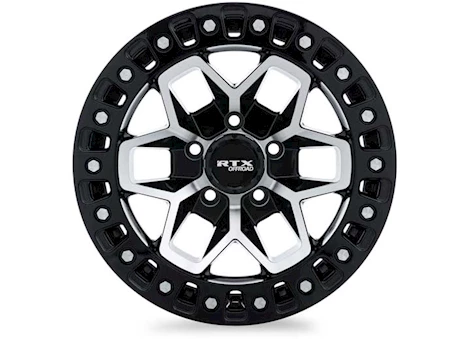 RTX Wheels Zion 17x9 6x114.3 et15 cb66.1 gloss black machined Main Image