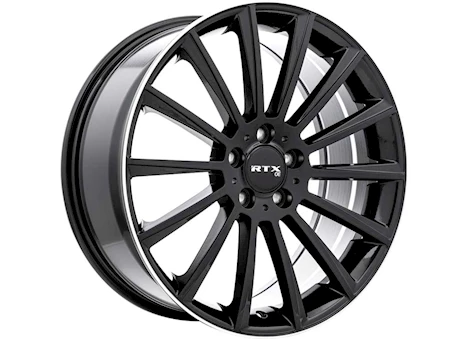 RTX Wheels MB-02 20X8.5 5X112 ET38 CB66.6 GLOSS BLACK MILLED EDGE