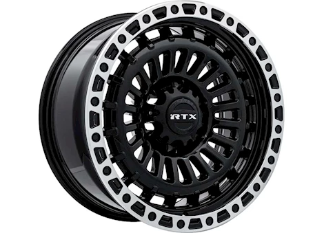 RTX Wheels MOAB 17X9 5X127 ET-15 CB71.5 GLOSS BLACK MACHINED RED