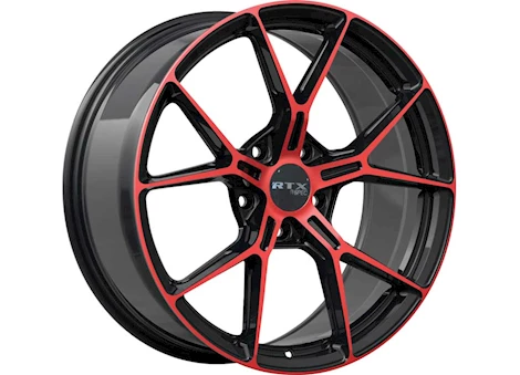 RTX Wheels RS01 19X8.5 5X114.3 ET38 CB73.1 GLOSS BLACK MACHINED RED