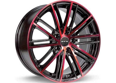 RTX Wheels STROBE 5 17X7.5 5X114.3 ET45 CB73.1 BLACK MACHINED RED