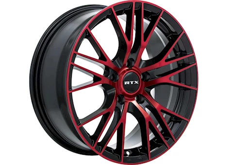 RTX Wheels VERTEX 16X7 5X114.3 ET40 C73.1 BLACK MACHINED RED