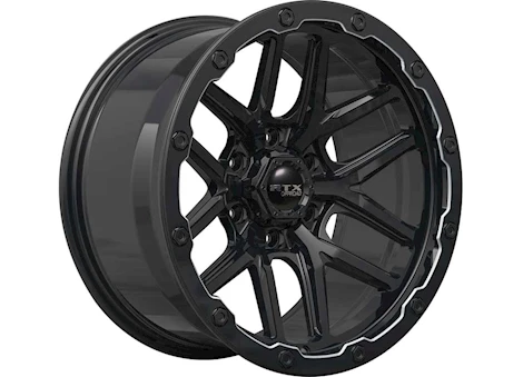 RTX Wheels Volcano 18x9.5 6x139.1 et-10 cb106.1 gloss black milled edge Main Image