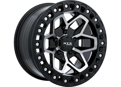 RTX Wheels ZION 17X9 5X127 ET-15 CB71.5 GLOSS BLACK MACHINED