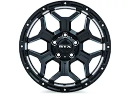 RTX Wheels Goliath 17x9 6x139.7 et0 cb106.1 satin black milled rivets