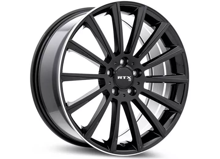 RTX Wheels Mb-02 20x8.5 5x112 et38 cb66.6 gloss black milled edge