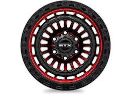 RTX Wheels Moab 17x9 5x127 et-15 cb71.5 gloss black machined red