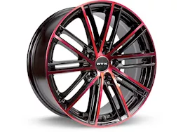 RTX Wheels Strobe 5 17x7.5 5x114.3 et45 cb73.1 black machined red