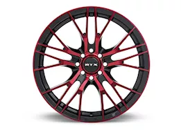 RTX Wheels Vertex 16x7 5x114.3 et40 c73.1 black machined red