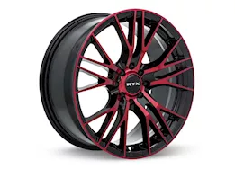 RTX Wheels Vertex 16x7 5x114.3 et40 c73.1 black machined red