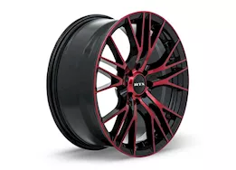 RTX Wheels Vertex 16x7 5x114.3 et40 c73.1 black machined red