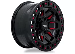 RTX Wheels Zion 17x9 6x139.7 et0 cb106.1 gloss black milled red