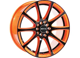 RTX Wheels Blaze 17x7.5 5x100/114.3 et42 cb73.1 orange with black spoke