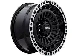 RTX Wheels Moab 17x9 5x127 et-15 cb71.5 gloss black machined red