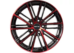 RTX Wheels Strobe 5 17x7.5 5x114.3 et45 cb73.1 black machined red