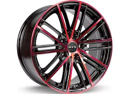 RTX Wheels Strobe 5 17x7.5 5x114.3 et45 cb73.1 black machined red