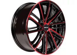 RTX Wheels Strobe 5 17x7.5 5x114.3 et45 cb73.1 black machined red