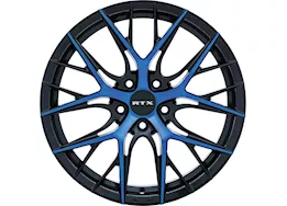 RTX Wheels Valkyrie 18x8 5x114.3 et40 cb73.1 gloss black machined blue