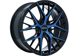 RTX Wheels Valkyrie 18x8 5x114.3 et40 cb73.1 gloss black machined blue