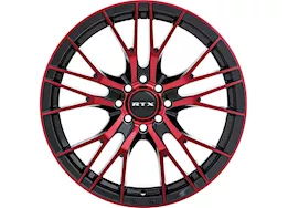 RTX Wheels Vertex 20x8.5 5x114.3 et38 c73.1 black machine red