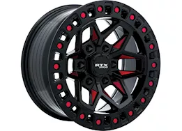 RTX Wheels Zion 17x9 6x139.7 et0 cb106.1 gloss black milled red