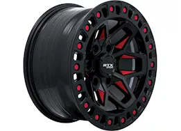 RTX Wheels Zion 17x9 5x127 et-15 cb71.5 gloss black milled red