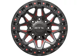 RTX Wheels Zion 18x9 8x180 et20 cb125.1 gloss black milled red