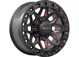 RTX Wheels Zion 18x9 8x180 et20 cb125.1 gloss black milled red