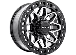 RTX Wheels Zion 20x9 8x180 et20 cb125.1 gloss black machined