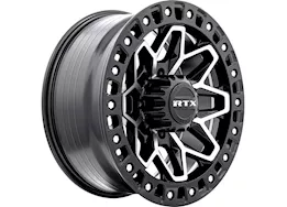 RTX Wheels Zion 20x9 8x180 et20 cb125.1 gloss black machined