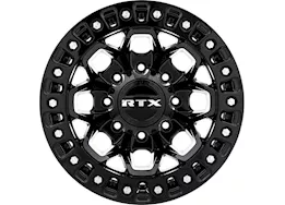 RTX Wheels Zion 17x9 8x180 et20 cb125.1 gloss black milled rivet