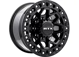 RTX Wheels Zion 17x9 8x180 et20 cb125.1 gloss black milled rivet