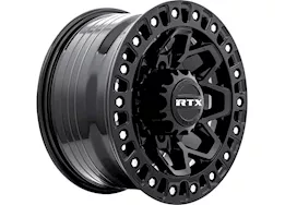 RTX Wheels Zion 17x9 8x180 et20 cb125.1 gloss black milled rivet