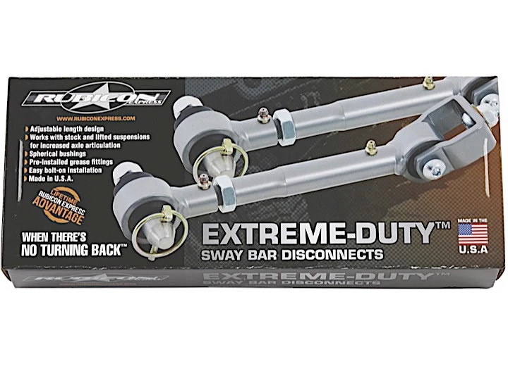 Rubicon Express Cj/yj sway bar disconnect set w/sway bar ends jeep cj5, cj7, scrambler cj/yj Main Image