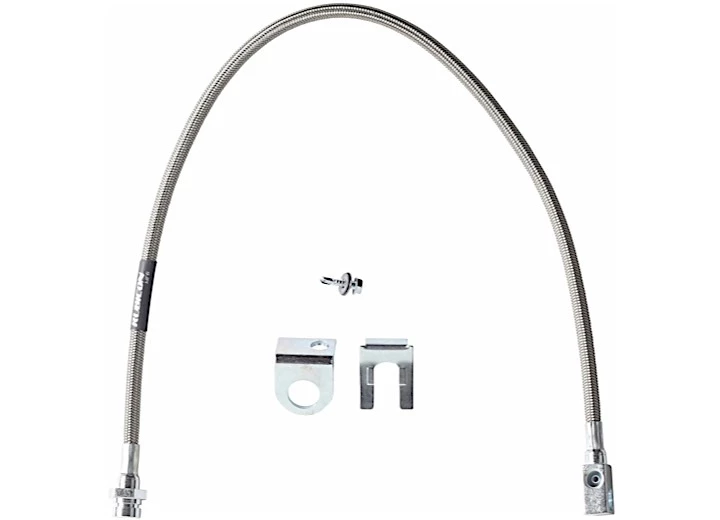 Rubicon Express TJ REAR BRAKE LINE 24 INCH STAINLESS STEEL 97-06 WRANGLER TJ/TJ UNLIMITED