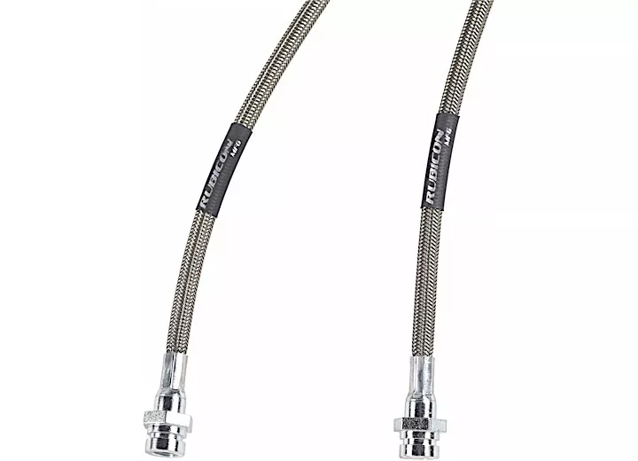 Rubicon Express Jk rear brake line set 20 inch stainless steel 07-18 jeep wrangler jk/jku