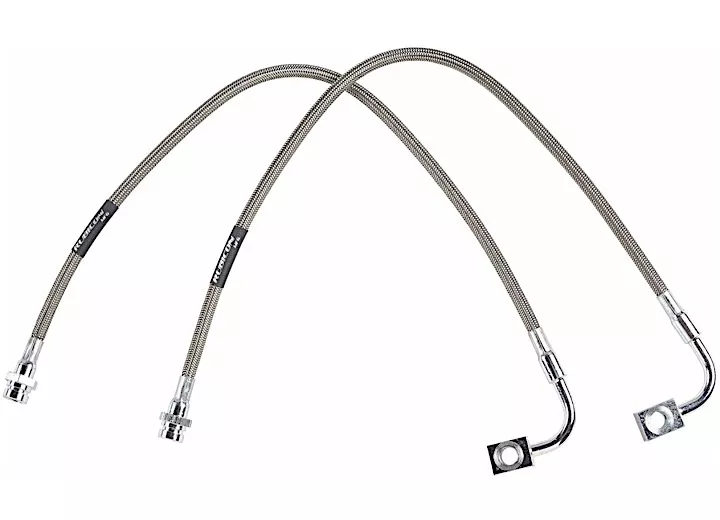 Rubicon Express Jk rear brake line set 20 inch stainless steel 07-18 jeep wrangler jk/jku