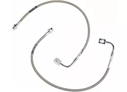 Rubicon Express Jk front brake line set 20 inch stainless steel 07-18 jeep wrangler jk