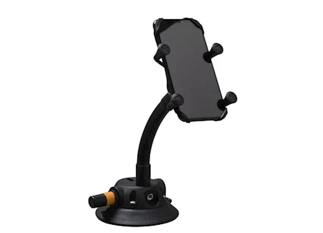 SeaSucker Flex-x phone mount w/black 7in flex arm & 4.5in vacuum mount Main Image