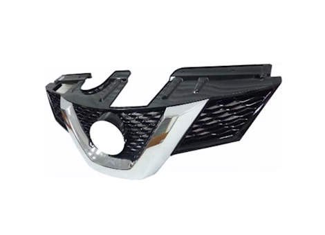 Sherman Parts CAPA GRILLE ASSY S|SV; W/O PREMIUM PKG; W/O CAMERA HOLE; TO 3-15; BLACK/CHROME NISSAN ROGUE 14-15